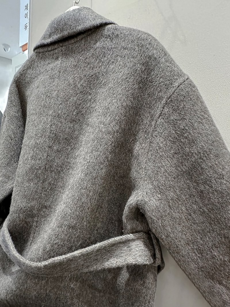 Double-Layered Knit Sleeve Handmade Coat by J dew for Women - view 10