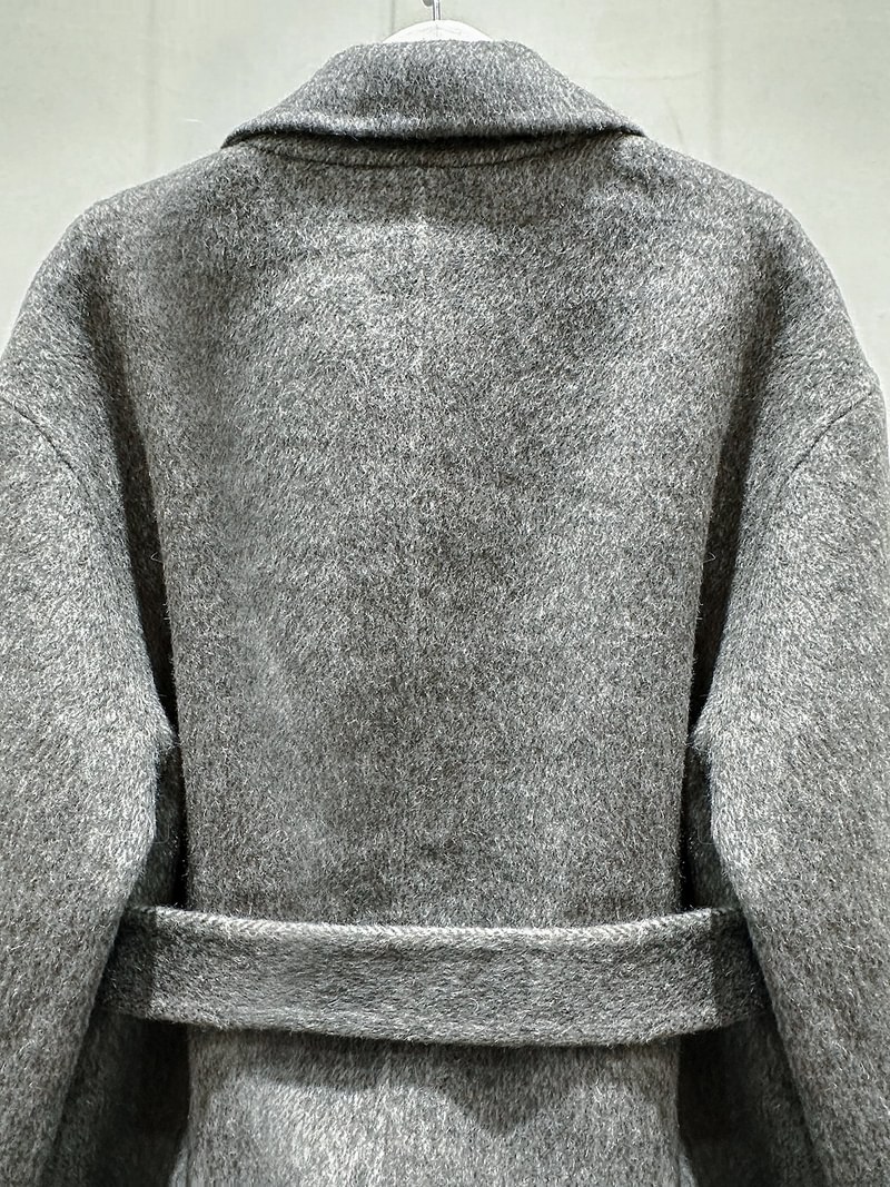 Double-Layered Knit Sleeve Handmade Coat by J dew for Women - view 5