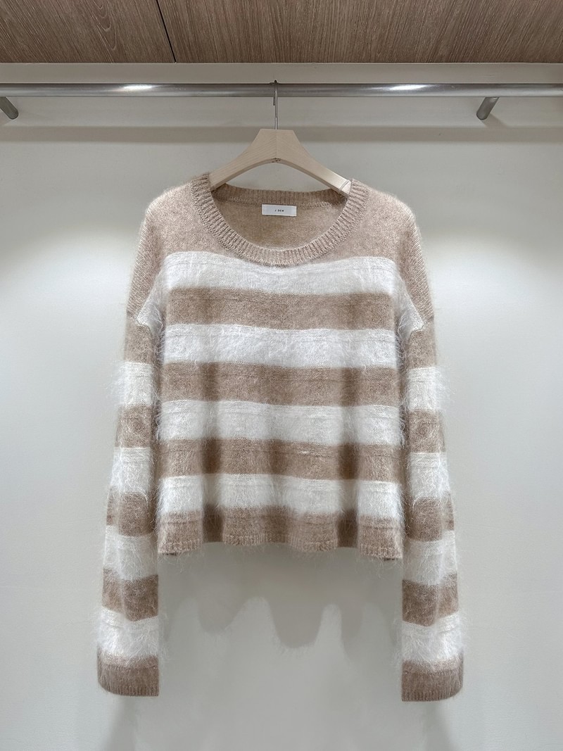 Cashmere Hairy Stripe Knit by J dew for Women - view 1