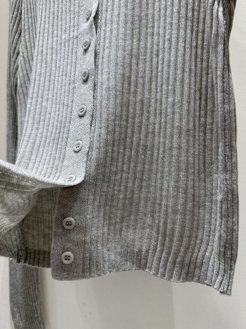 Ribbed Pocket Sleeveless Cardigan Set by J dew for Women - view 12