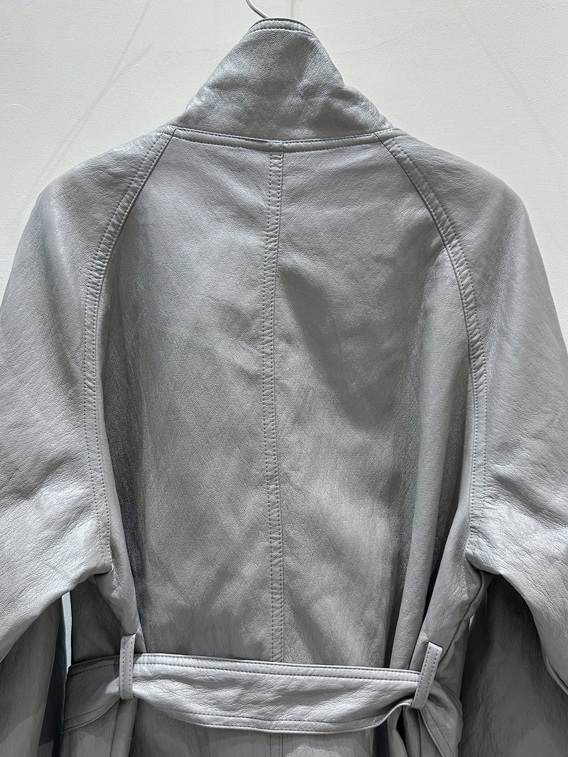 Leather High-Neck Trench Coat by J dew for Women - view 6