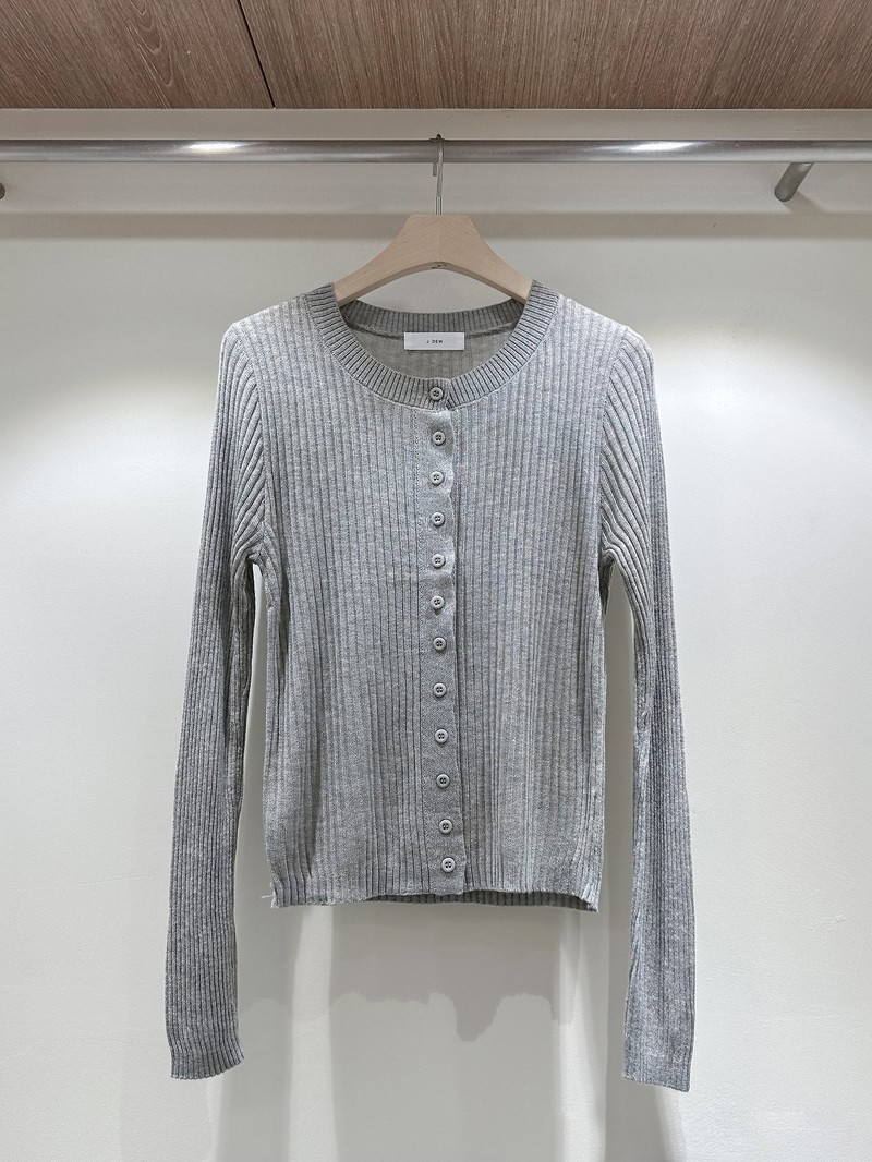 Ribbed Pocket Sleeveless Cardigan Set by J dew for Women - view 7