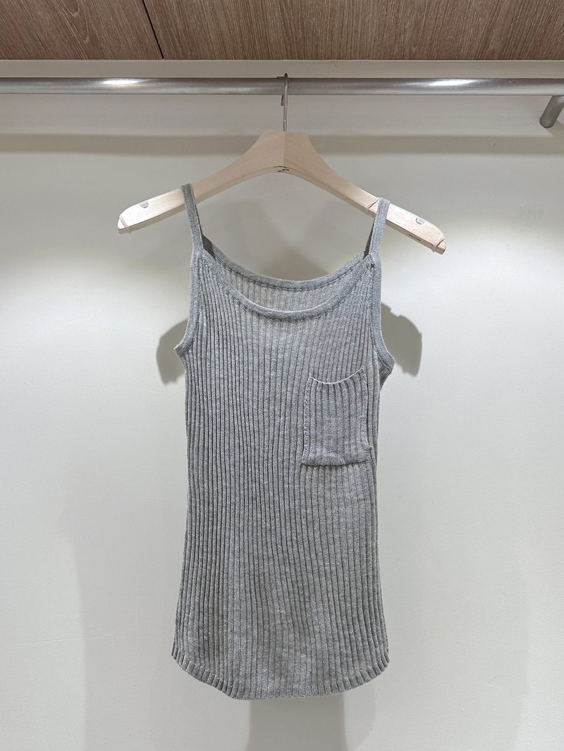 Ribbed Pocket Sleeveless Cardigan Set by J dew for Women - view 8