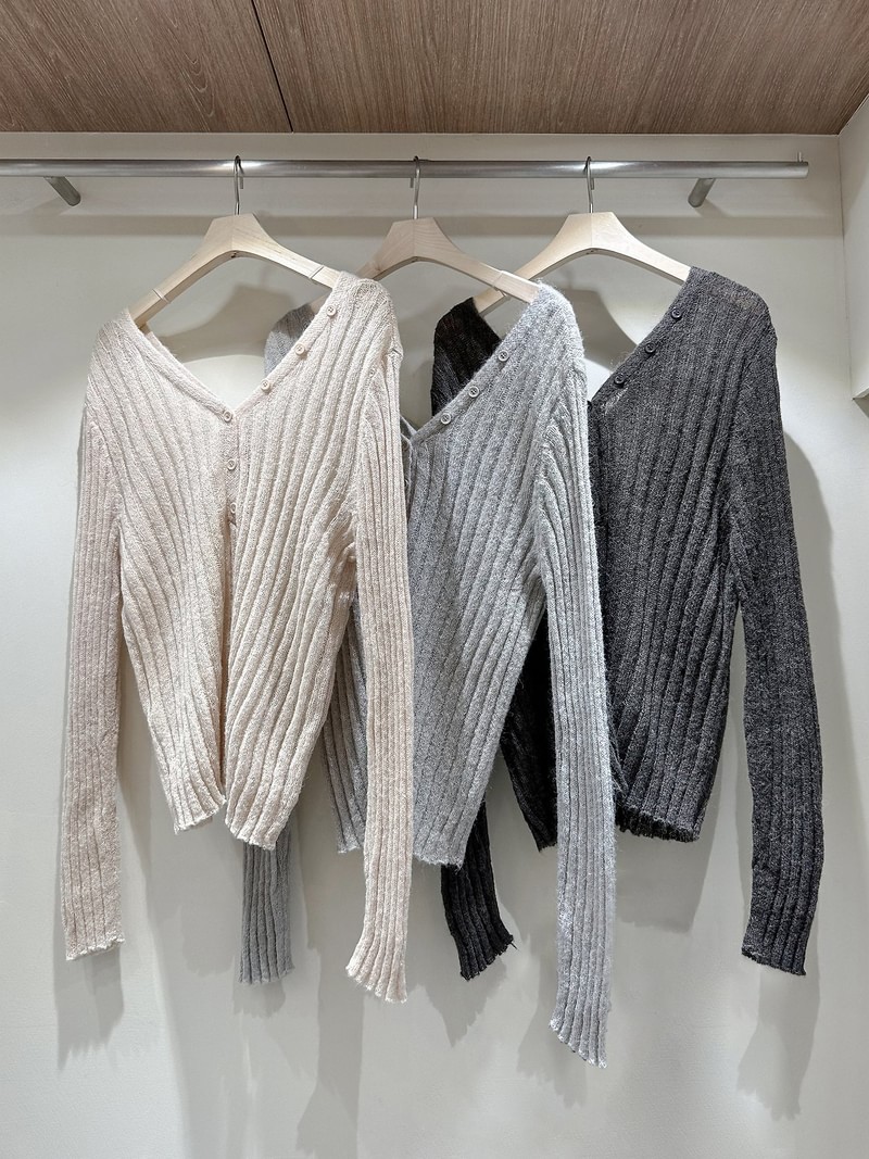 Two-Way Both V-Neck Button Cardigan by J dew for Women - view 1