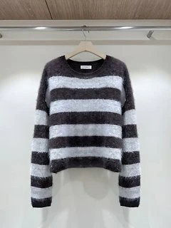 Cashmere Hairy Striped Knit by J dew for Women - view 2