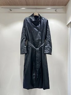 Leather High-Neck Trench Coat by J dew for Women - view 1