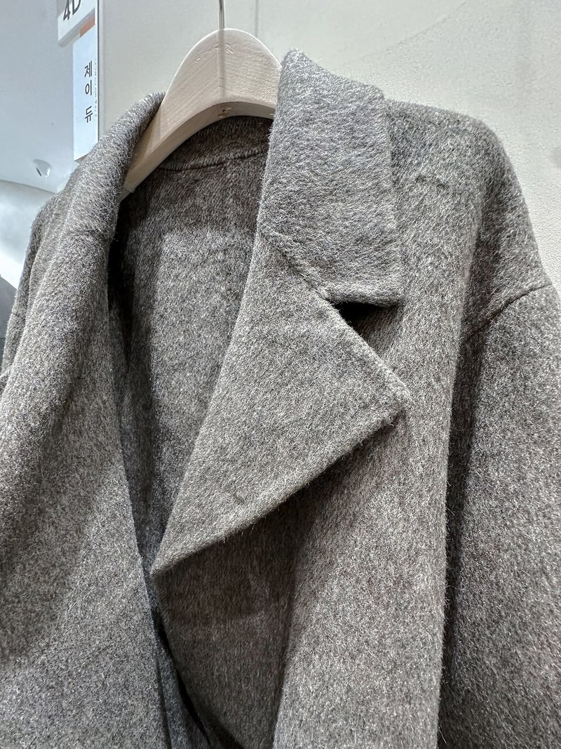 Double-Layered Knit Sleeve Handmade Coat by J dew for Women - view 6