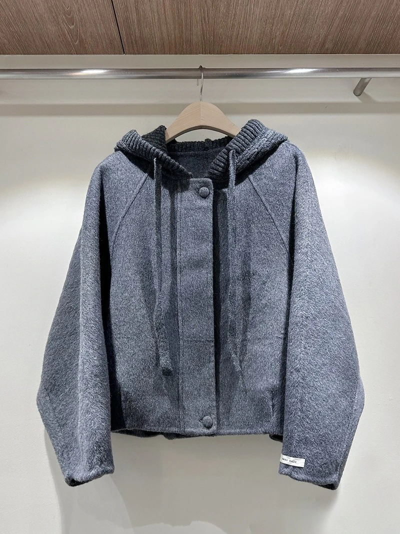 Knit Hooded Handmade Jacket by J dew for Women - view 1
