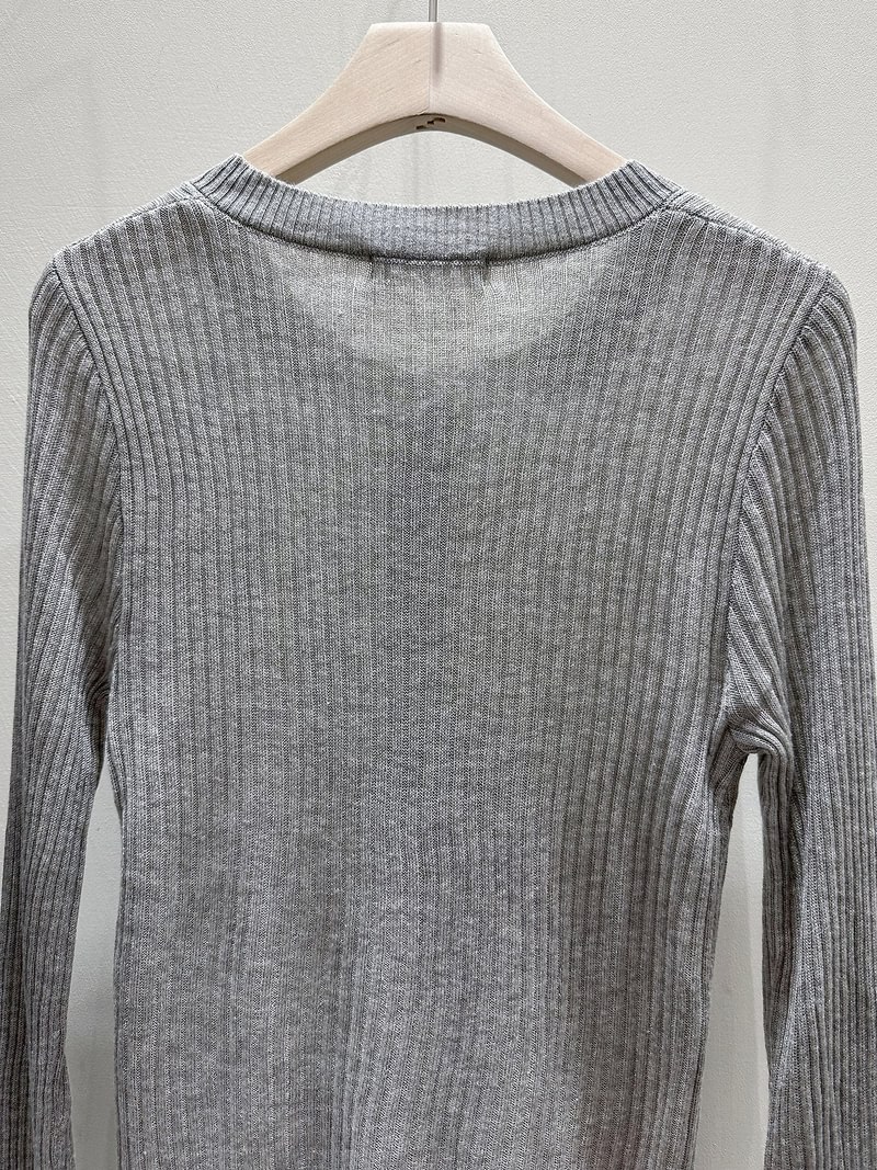 Ribbed Pocket Sleeveless Cardigan Set by J dew for Women - view 11