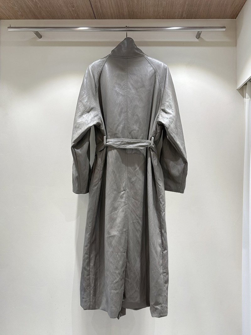 Leather High-Neck Trench Coat by J dew for Women - view 3