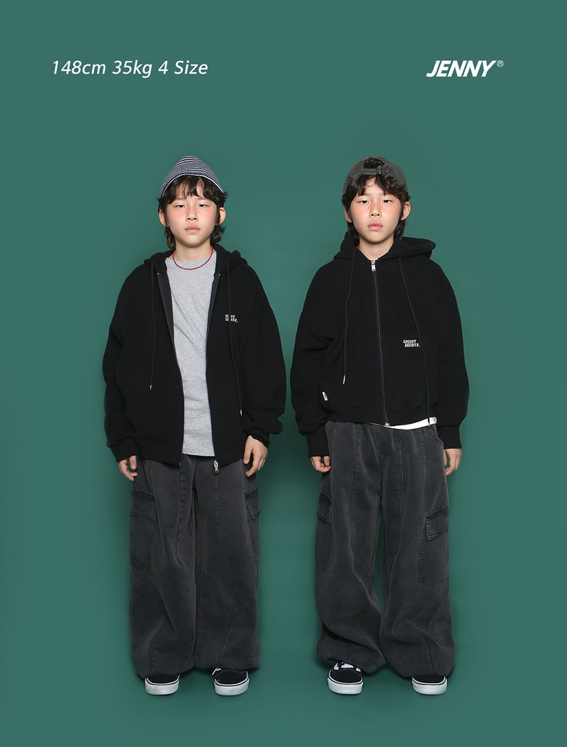 2615 Fleece Black Denim by Jenny Basic for Child unisex - view 3