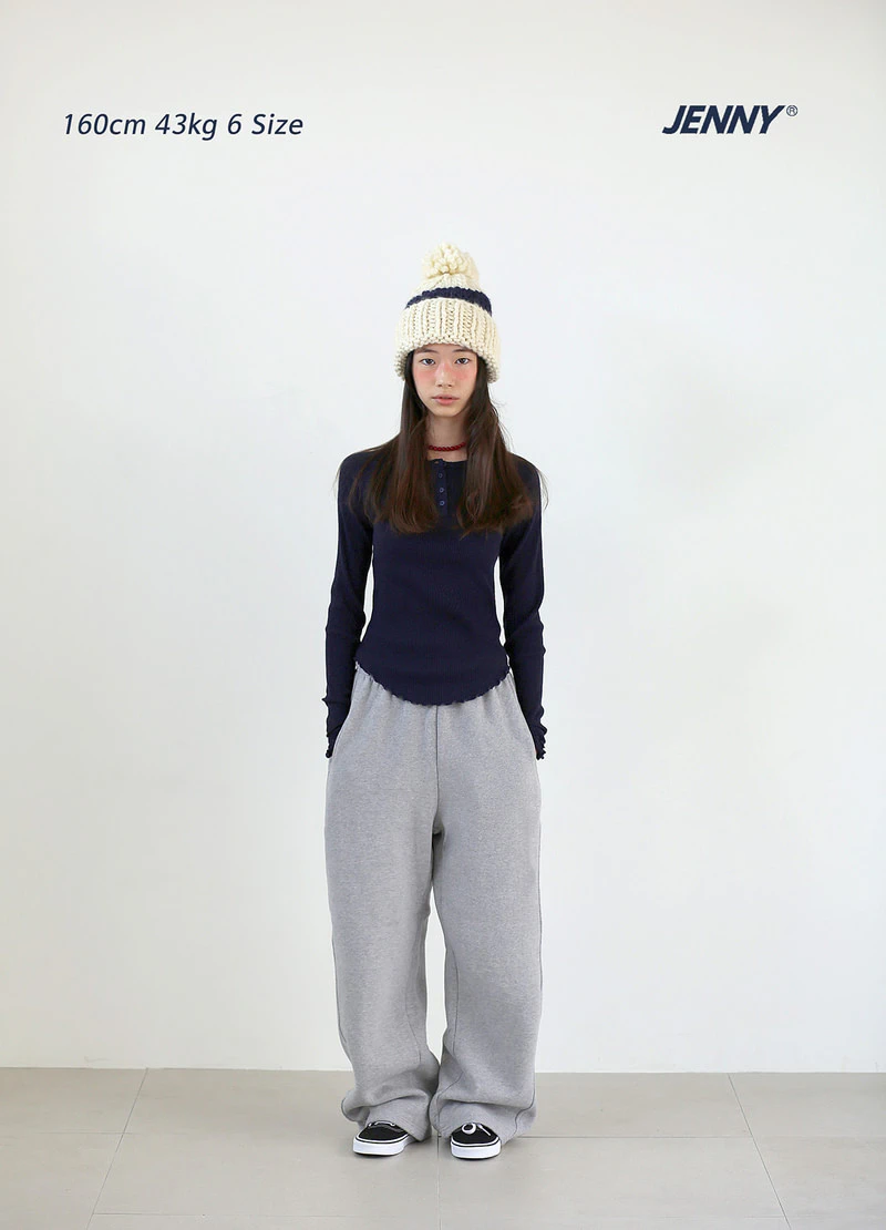 Basic Fleeced Straight Pants by Jenny Basic for Child - view 5