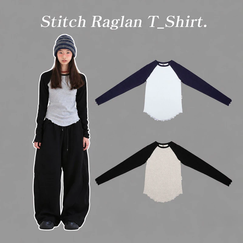 Stitch Raglan Tee by Jenny Basic for Child - view 1