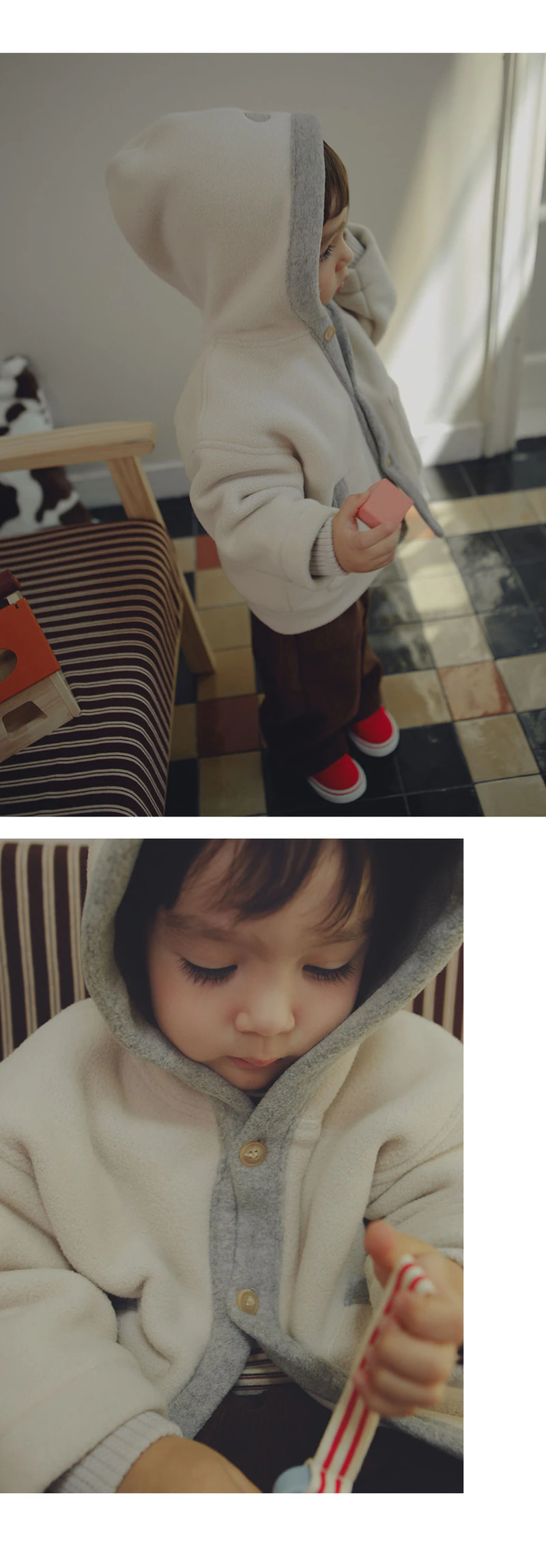 Dino Fleece Fleece Jacket by Kids Clara for Baby - view 4
