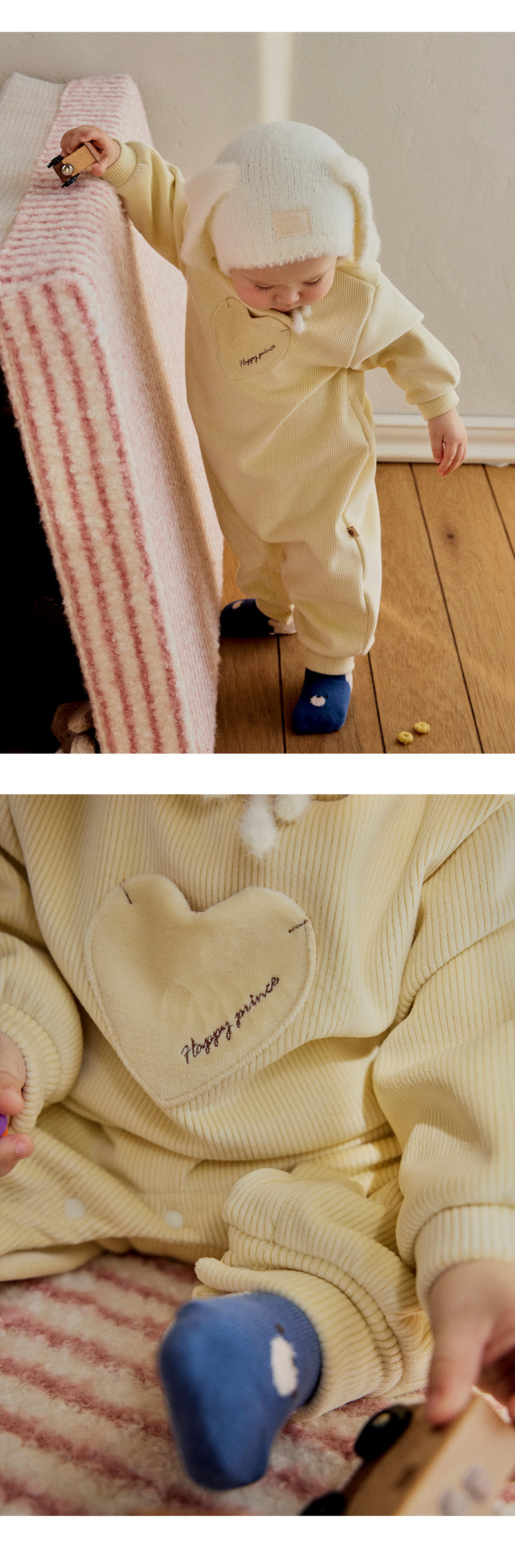 Dodge Double Velour Playsuit by Kids Clara for Baby - view 3