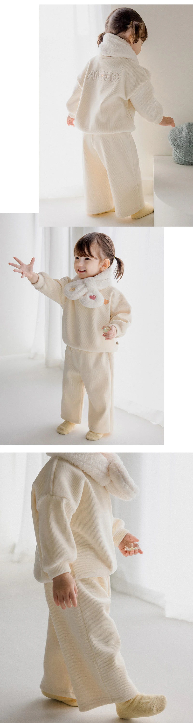 Tene Double Velour Pants by Kids Clara for Baby - view 7