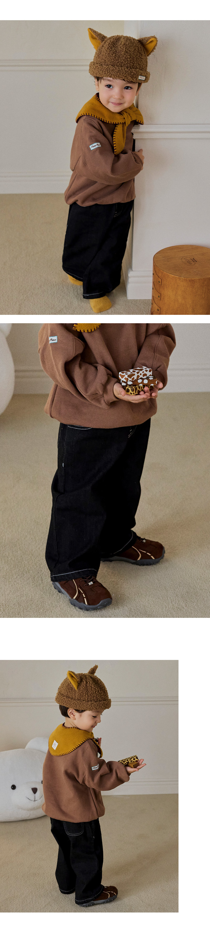 Arlo Denim Fleeced Pants by Kids Clara for Baby - view 4