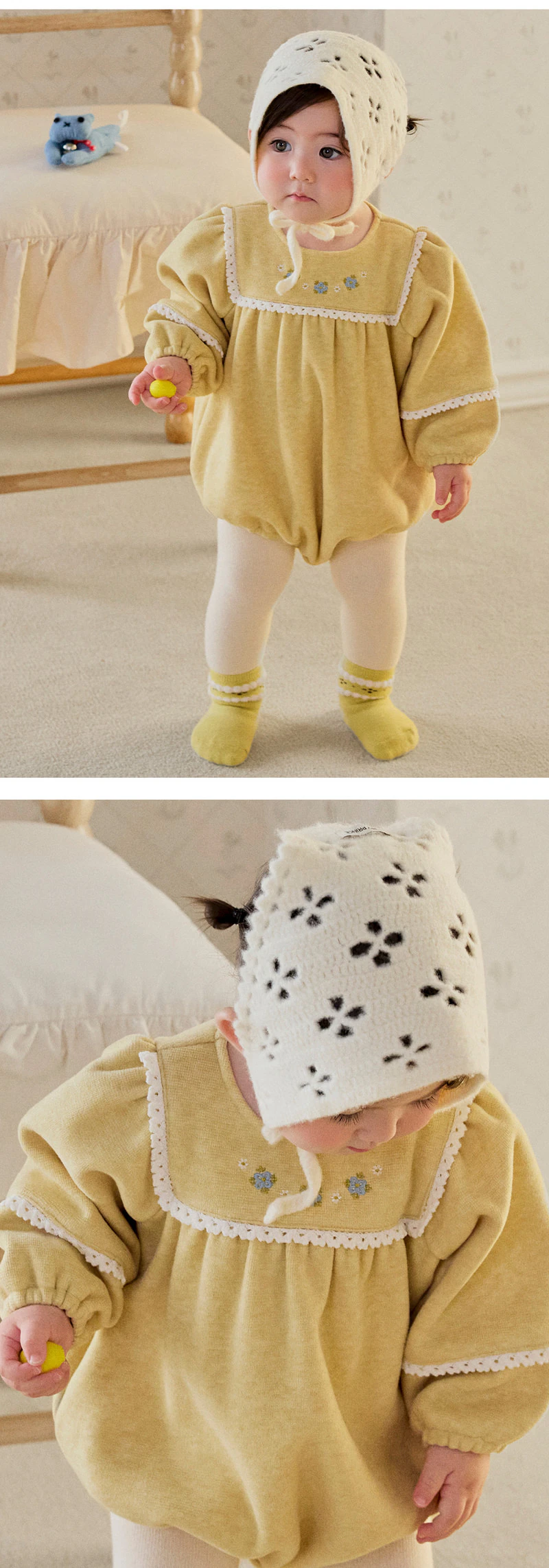 Poco Knit Baby Hair Kerchief (set of 5) by Kids Clara for Baby - view 4