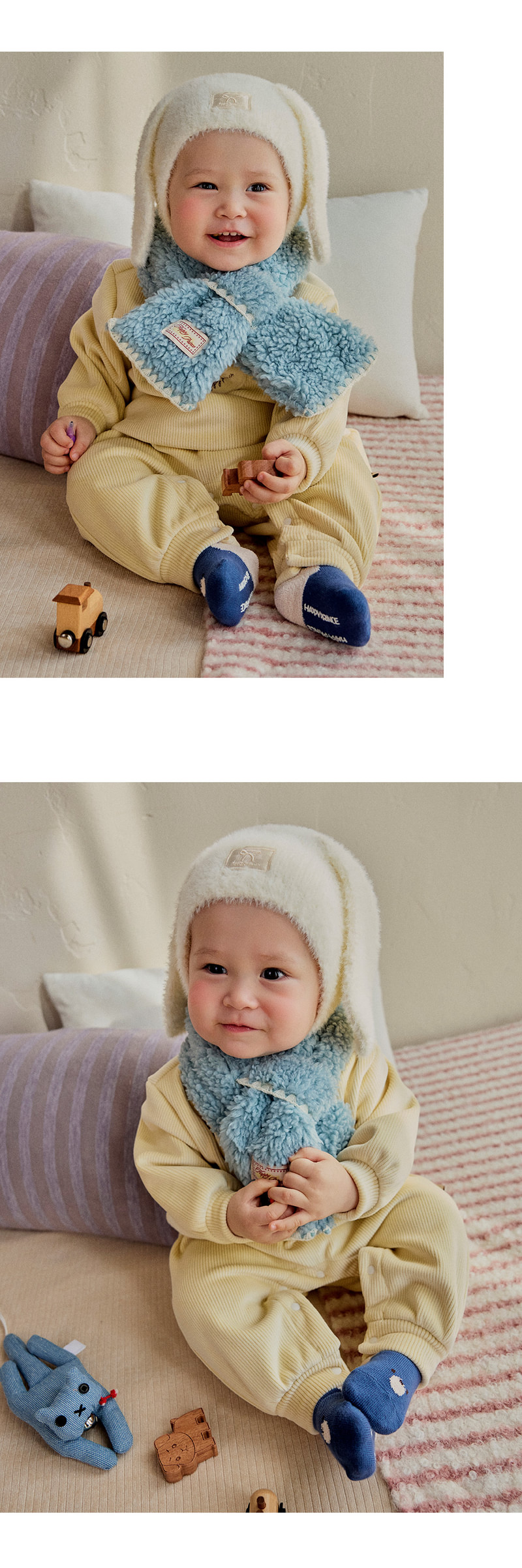 Dodge Double Velour Playsuit by Kids Clara for Baby - view 4