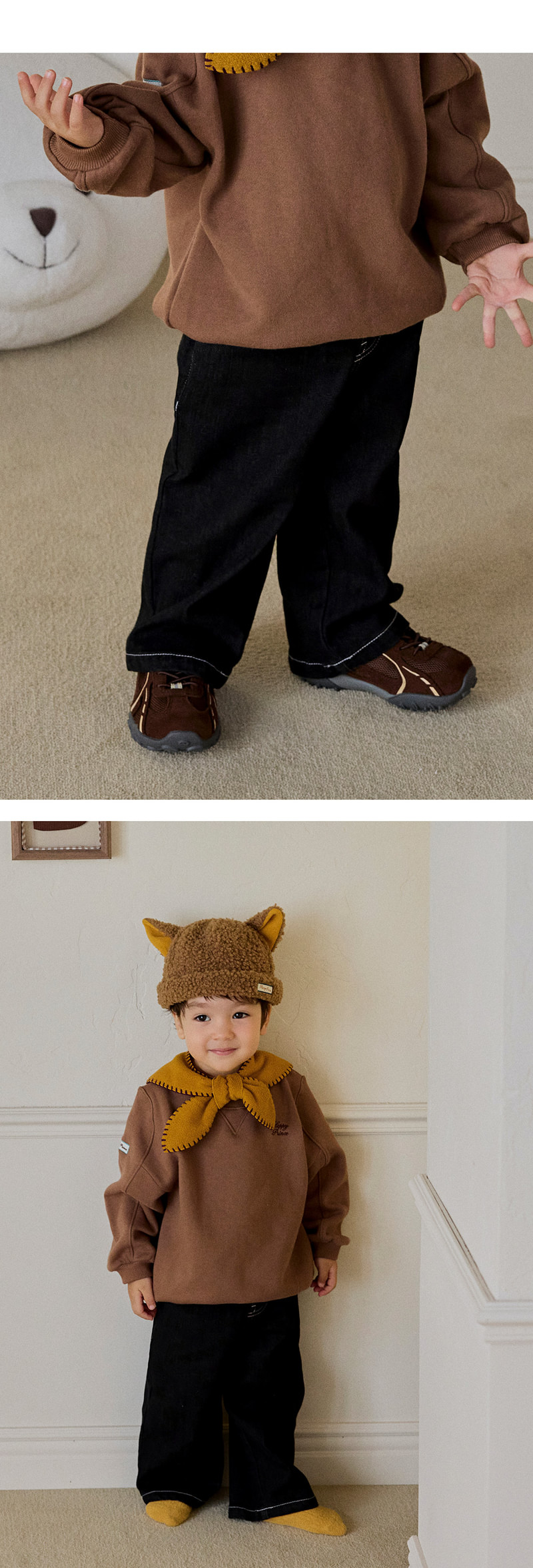 Arlo Denim Fleeced Pants by Kids Clara for Baby - view 5