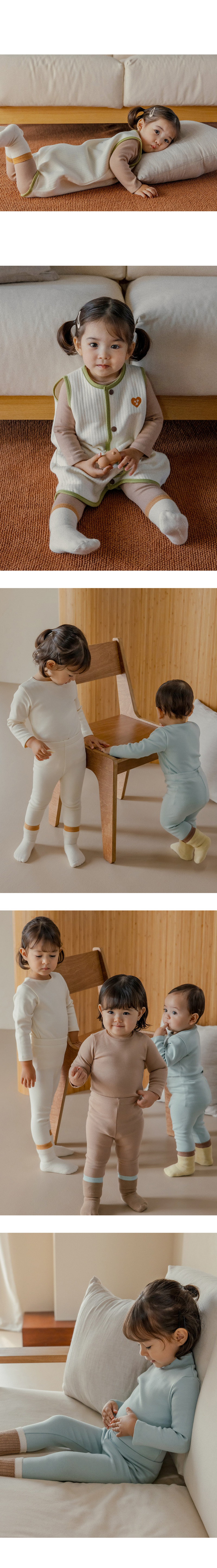 Pure Basic Modal Fleece Leggings by Kids Clara for Baby - view 6