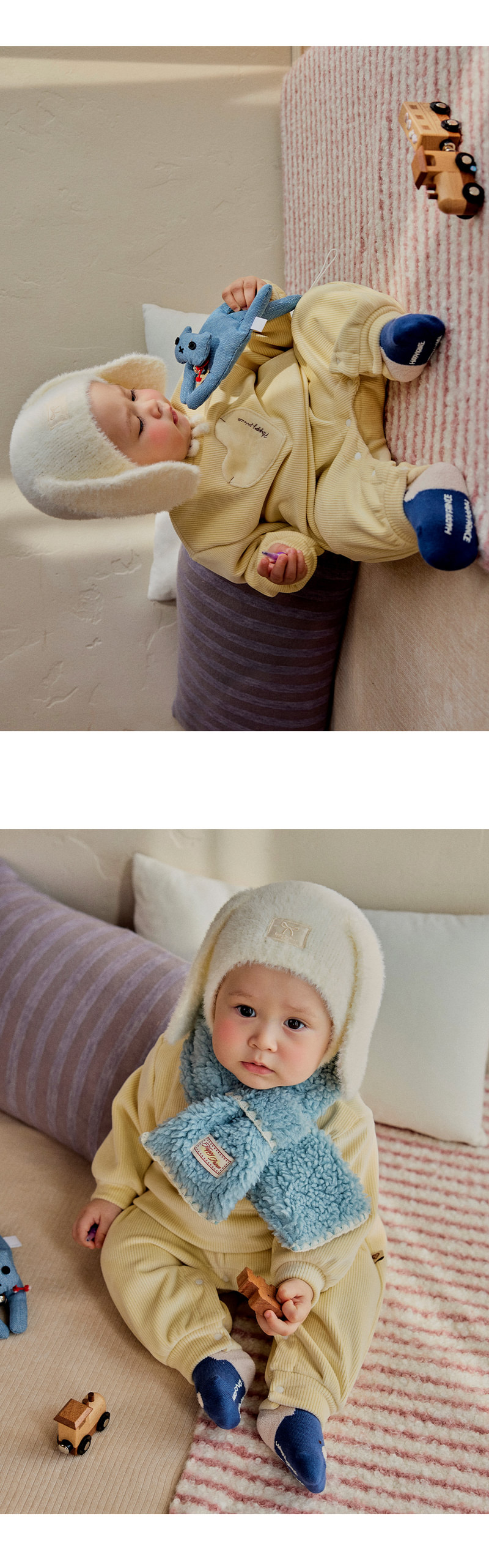 Dodge Double Velour Playsuit by Kids Clara for Baby - view 5
