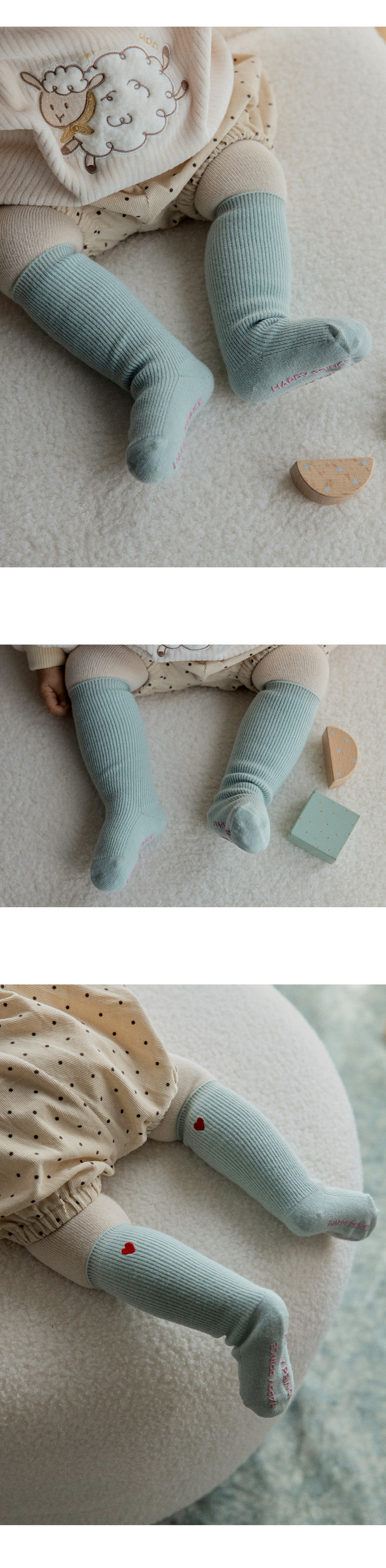 Aira Baby Knee Socks (set of 5) by Kids Clara for Baby - view 2