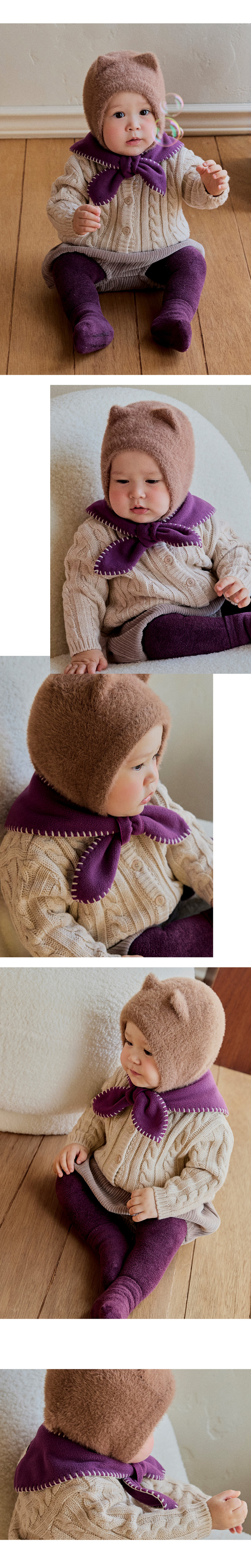 Noel Winter Cozy Bow Scarf (set of 5) by Kids Clara for Baby - view 4