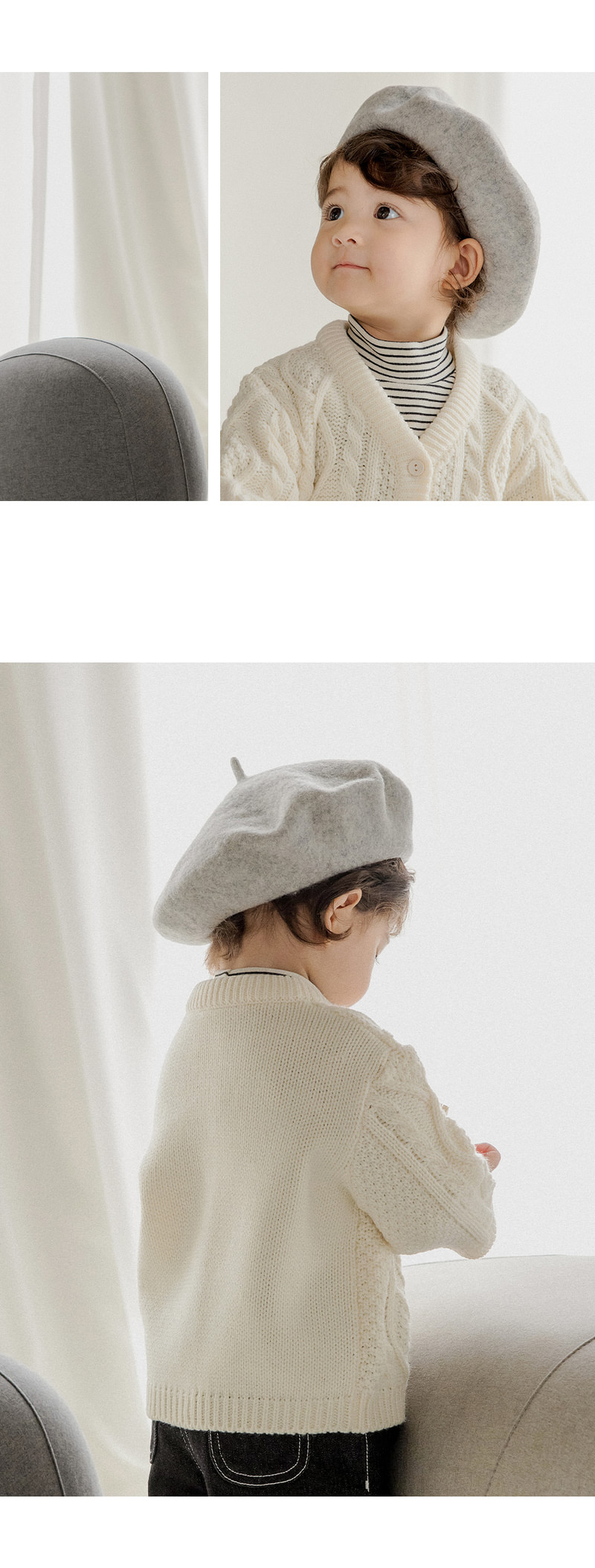 Blooming Wool Baby Beret by Kids Clara for Baby - view 3