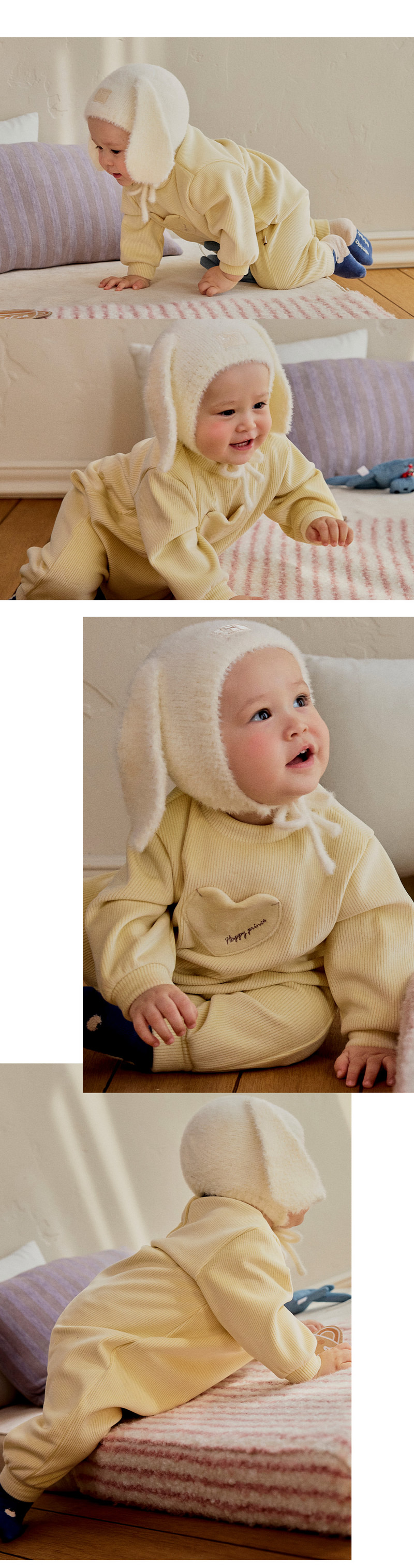 Dodge Double Velour Playsuit by Kids Clara for Baby - view 6
