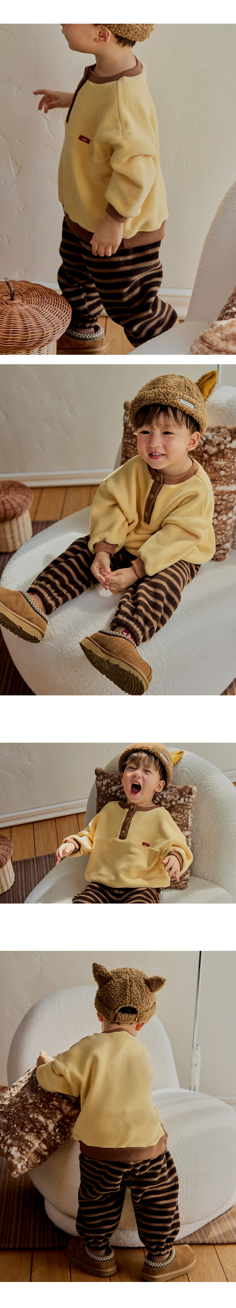 Reniel Fleeced Sweatshirt by Kids Clara for Baby - view 3