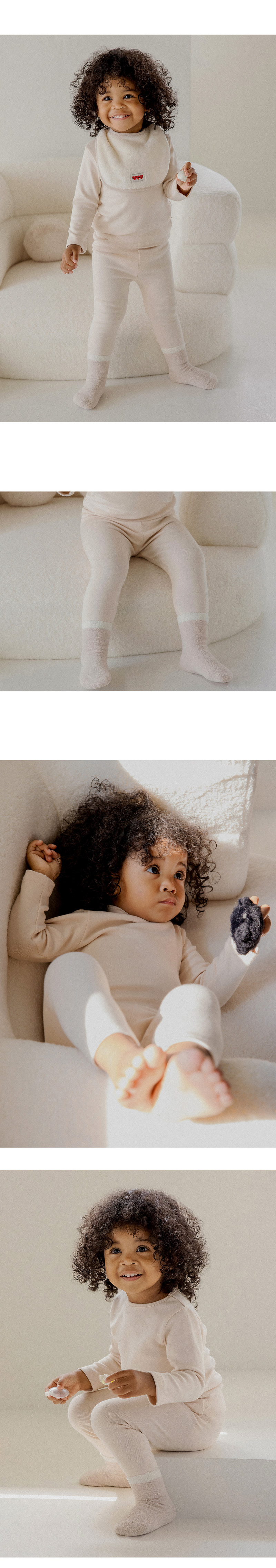 Pure Basic Modal Fleece Leggings by Kids Clara for Baby - view 8
