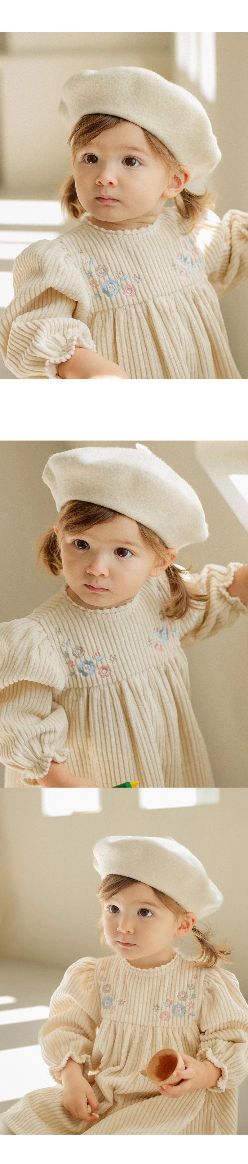 Blooming Wool Baby Beret by Kids Clara for Baby - view 4