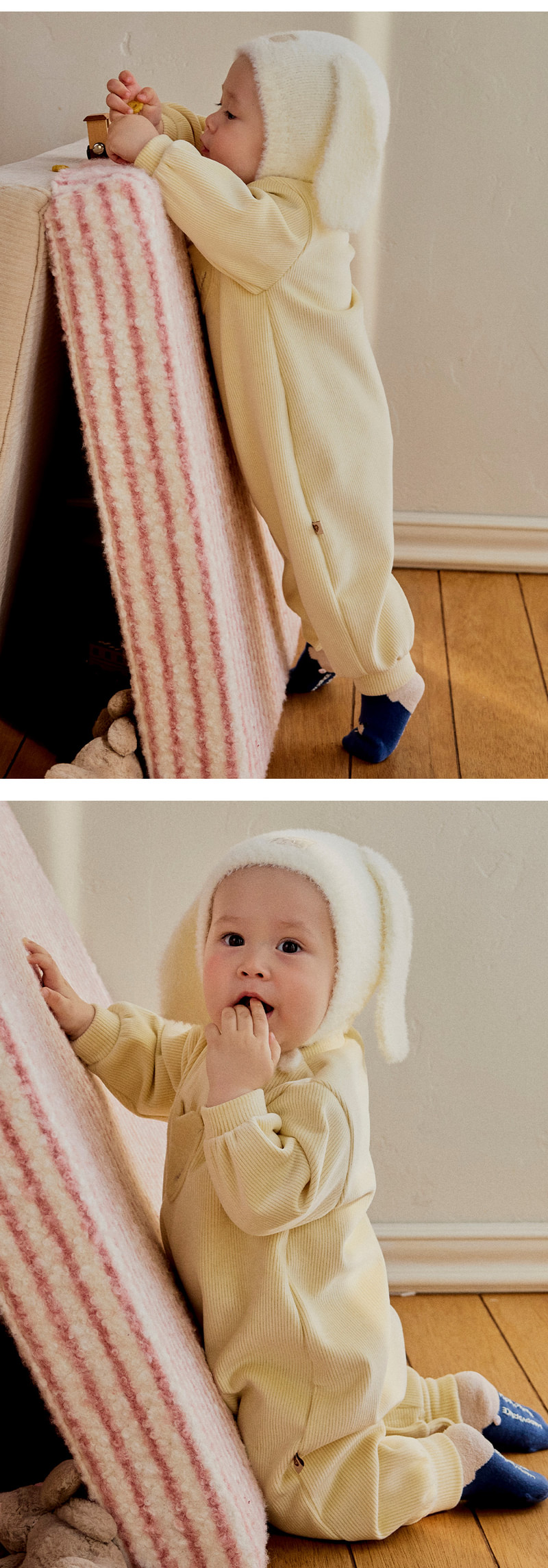 Dodge Double Velour Playsuit by Kids Clara for Baby - view 7
