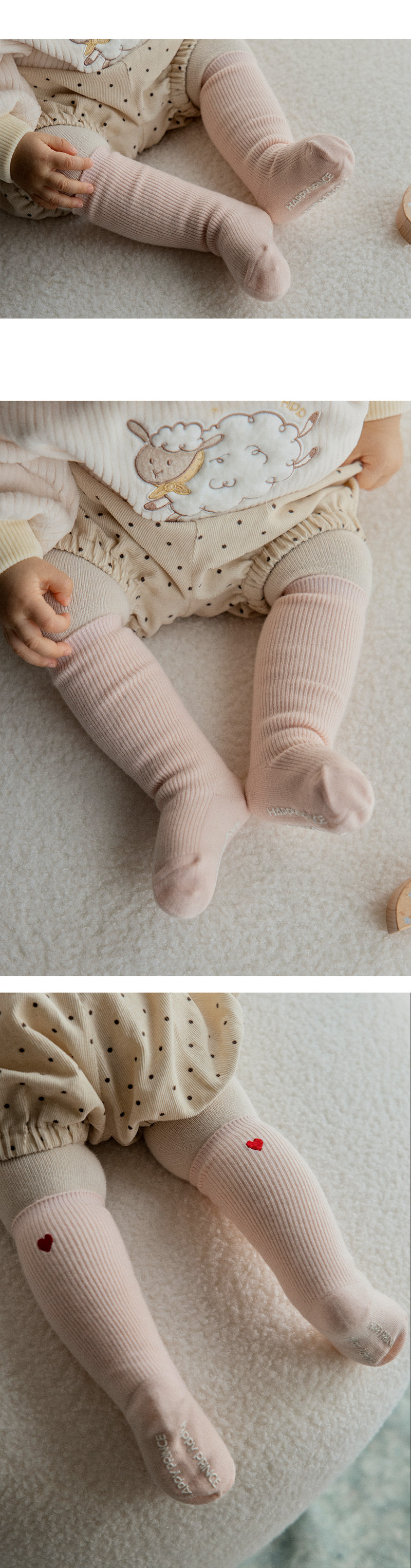 Aira Baby Knee Socks (set of 5) by Kids Clara for Baby - view 4