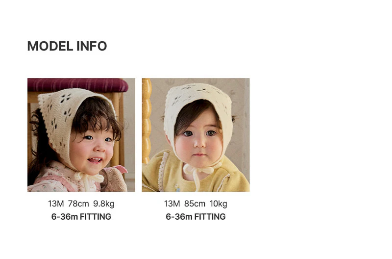 Poco Knit Baby Hair Kerchief (set of 5) by Kids Clara for Baby - view 8