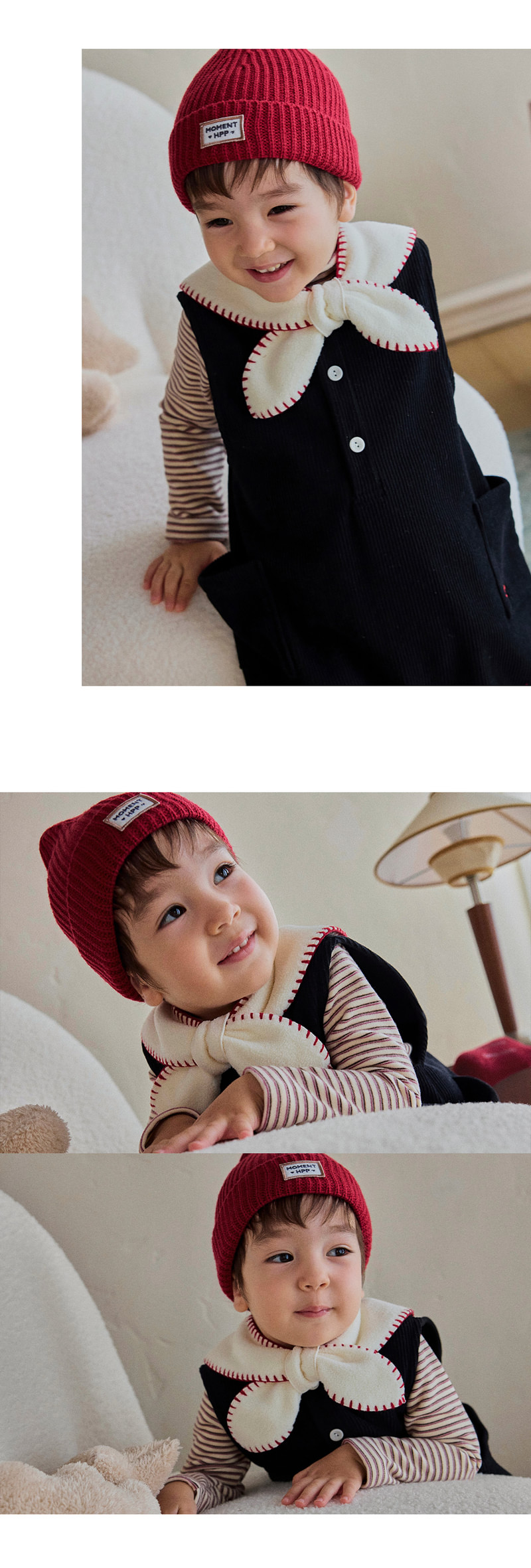 Noel Winter Cozy Bow Scarf (set of 5) by Kids Clara for Baby - view 6