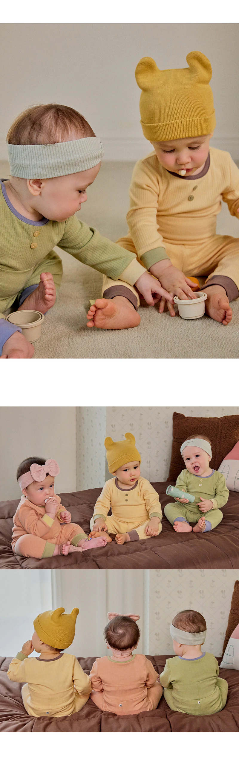 Poco Modal Ribbed Loungewear by Kids Clara for Baby - view 3