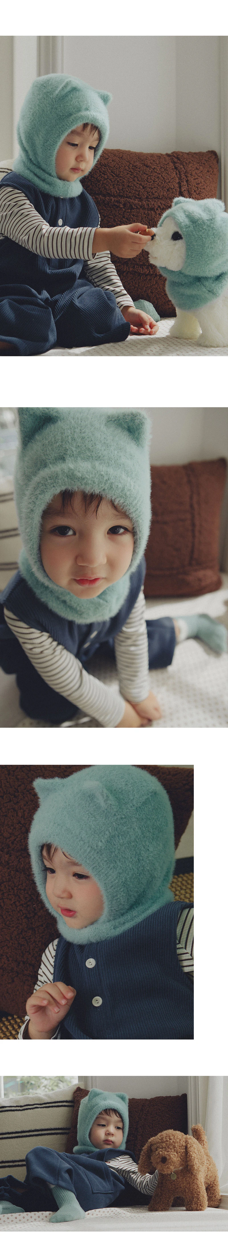 Mink Fluffy Knit Baby Balaclava by Kids Clara for Baby - view 6