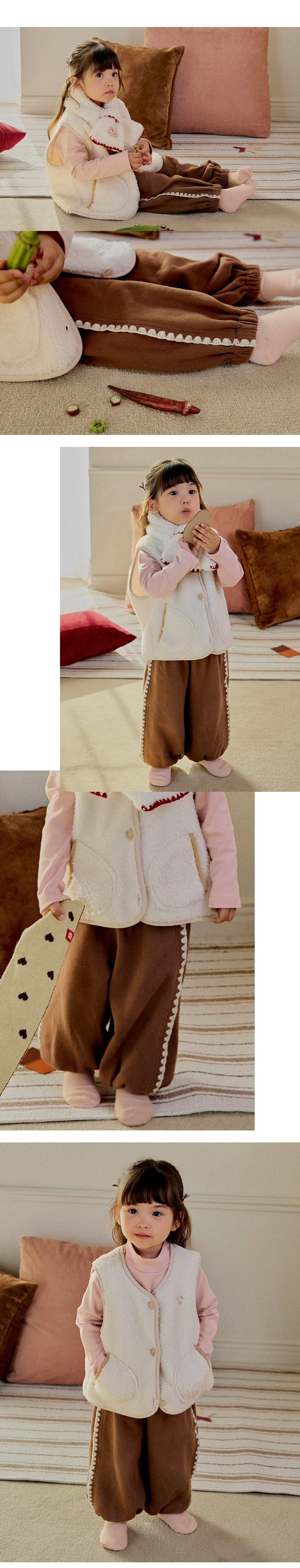 Toto Fleeced Baby Jogger Pants by Kids Clara for Baby - view 5