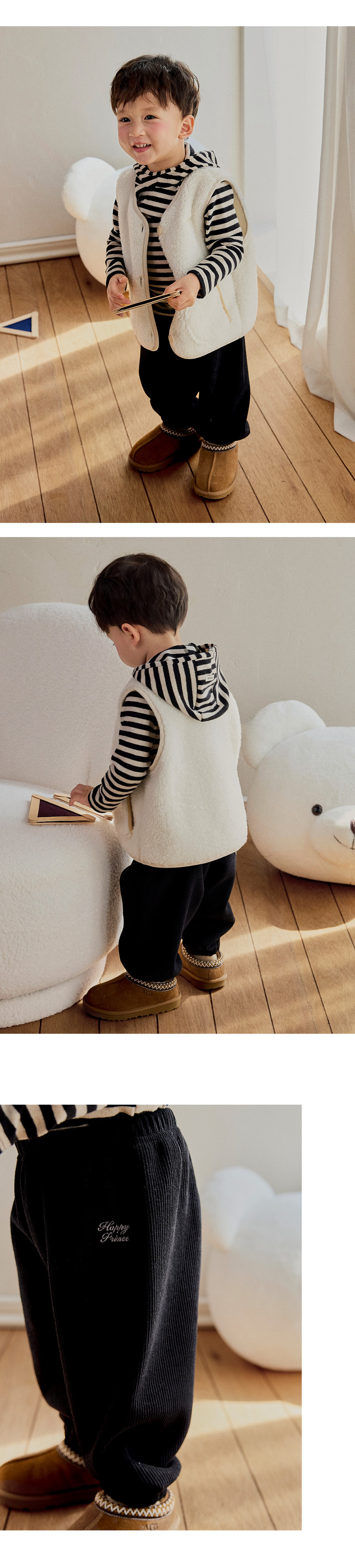 Fallen Fleeced Corduroy Pants by Kids Clara for Baby - view 2
