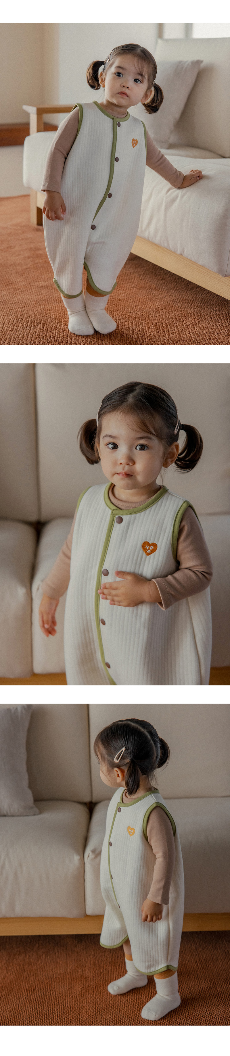 Line Dream Bamboo Baby Sleep Vest by Kids Clara for Baby - view 2