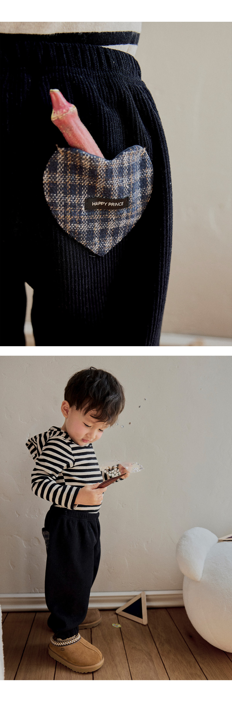 Fallen Fleeced Corduroy Pants by Kids Clara for Baby - view 3