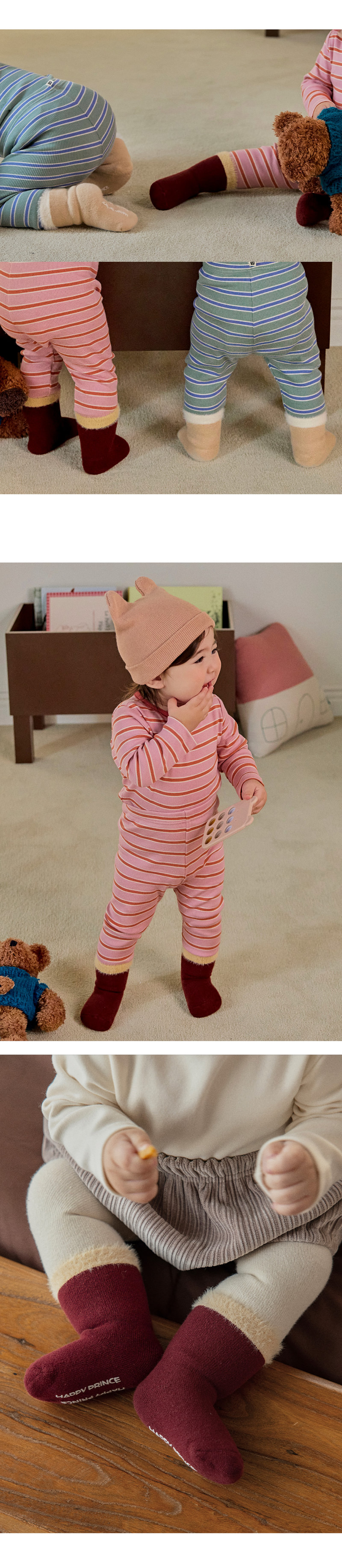 Libre Winter Socks 3-Color Set (set of 5) by Kids Clara for Baby - view 4