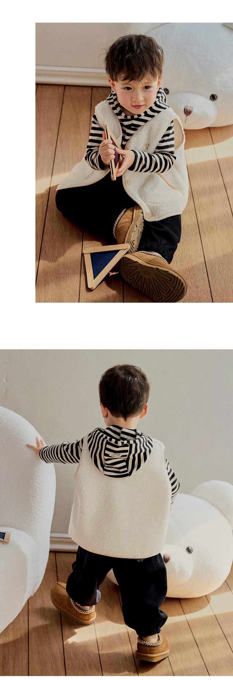 Fallen Fleeced Corduroy Pants by Kids Clara for Baby - view 4