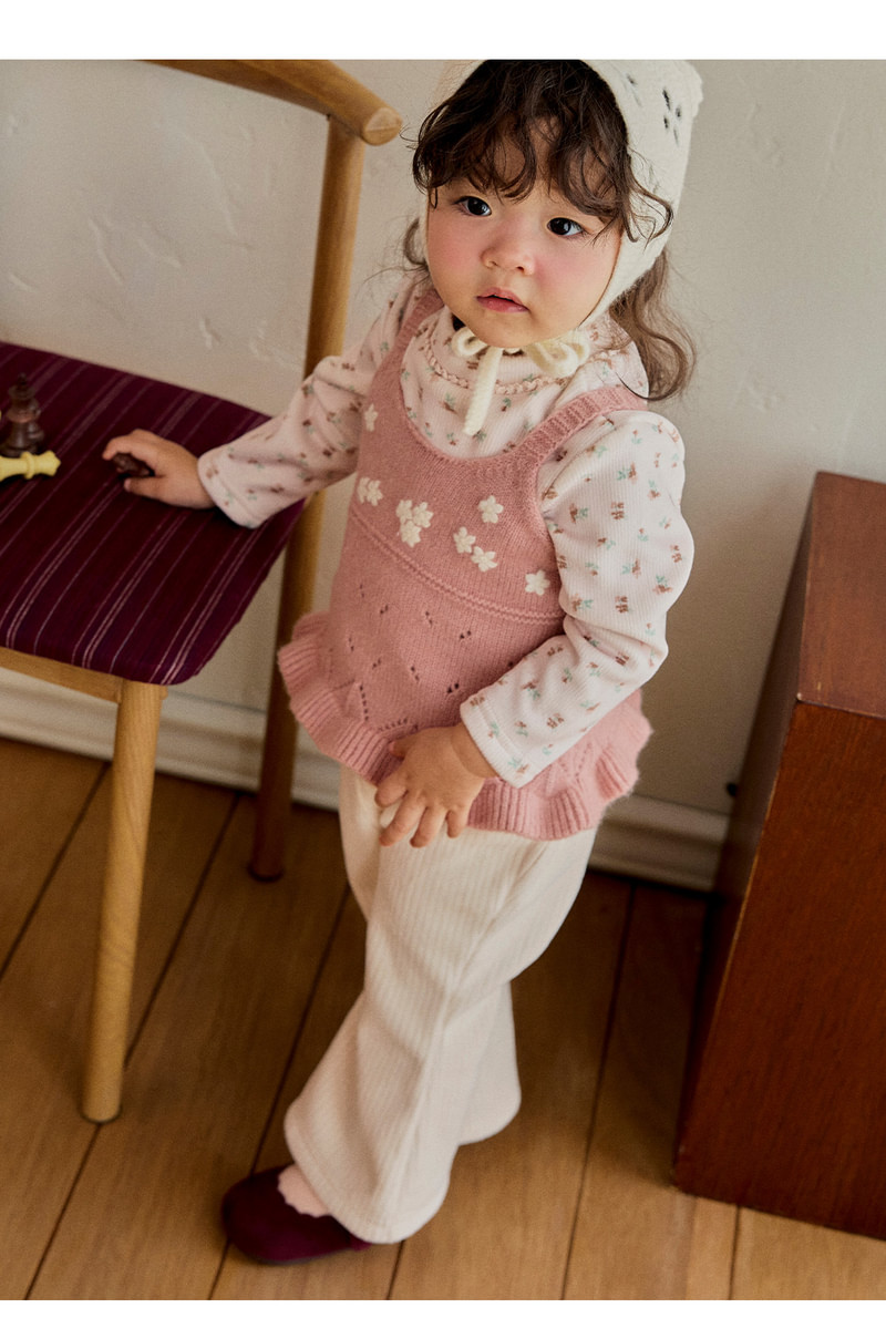 Seren Double Velour Bootcut Pants by Kids Clara for Baby - view 3