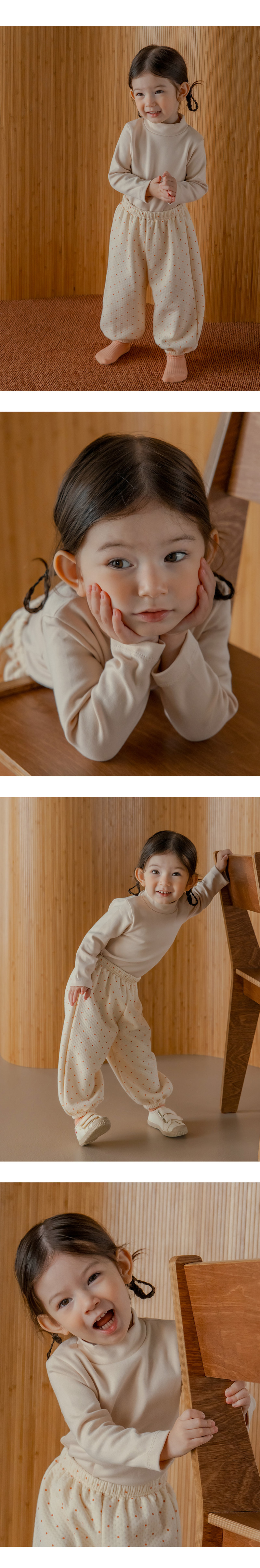 Pure Basic Modal Fleece Mock Neck Tee by Kids Clara for Baby - view 3