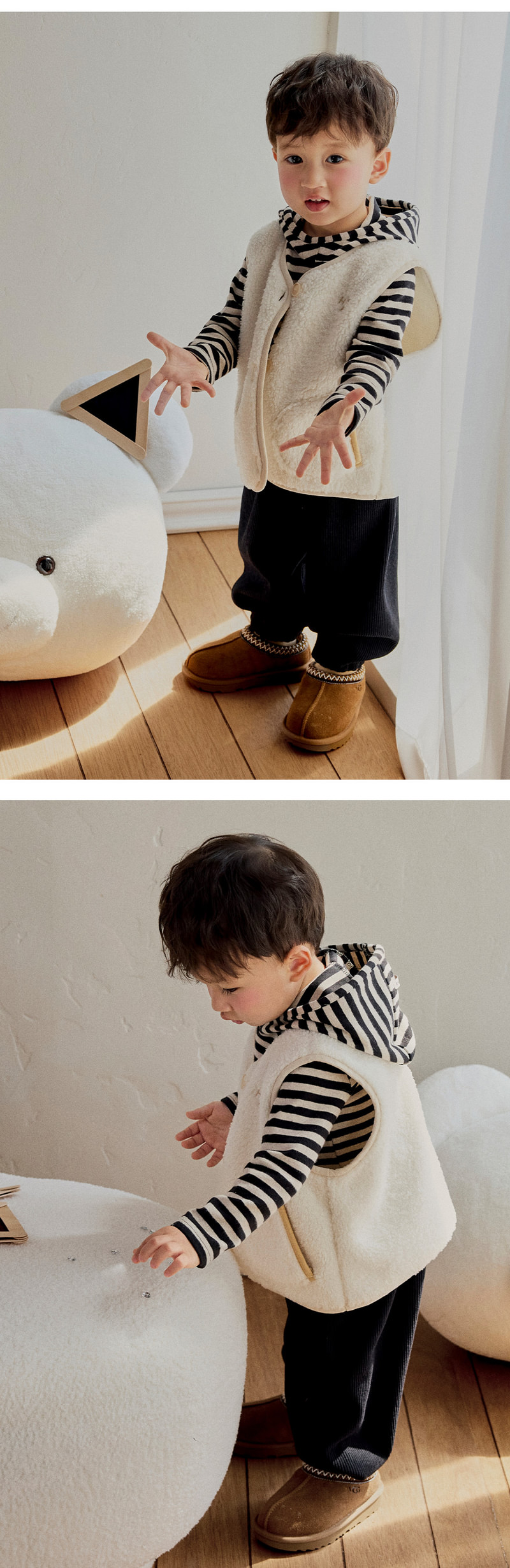 Fallen Fleeced Corduroy Pants by Kids Clara for Baby - view 5