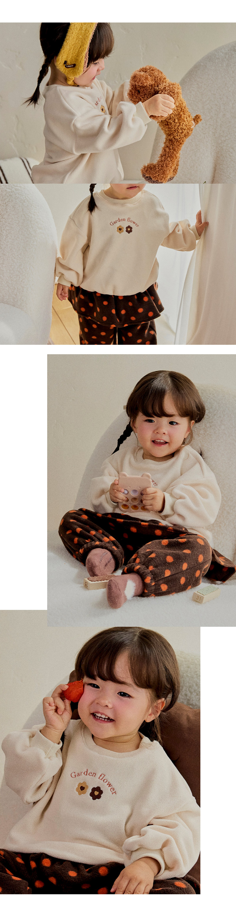 Floriel Fleeced Set-up by Kids Clara for Baby - view 4