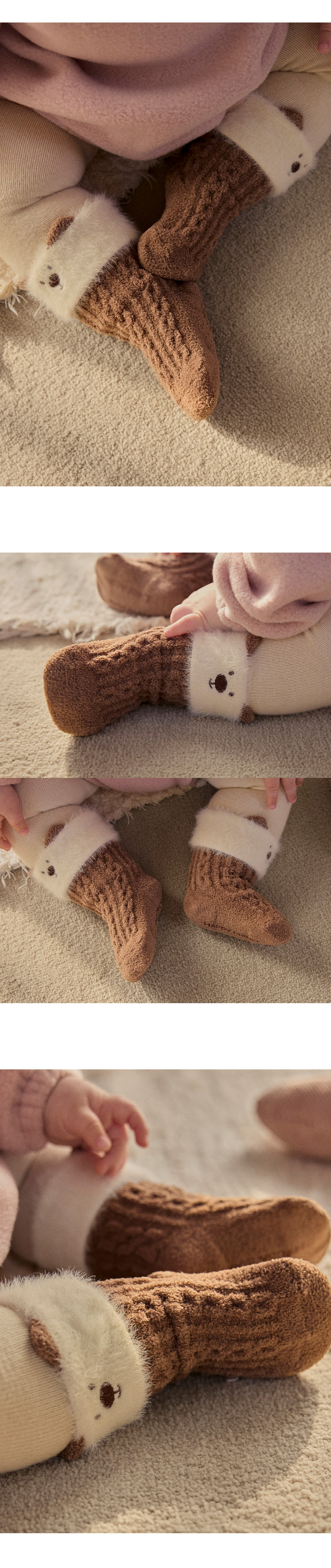 Amia Baby Knee Socks (set of 5) by Kids Clara for Baby - view 2